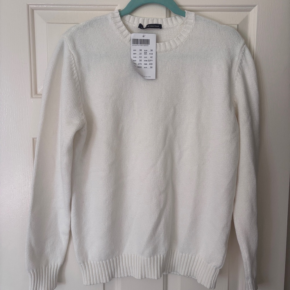 Brandy Melville Cream Crewneck Sweater